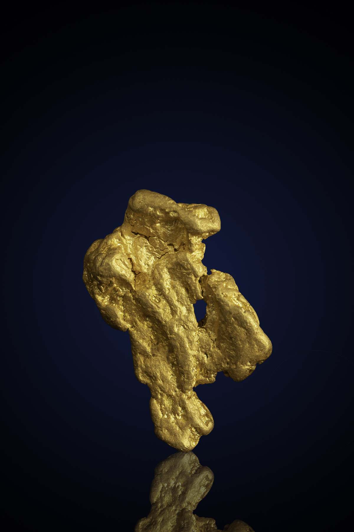 (image for) Chunky, Brilliant Natural Gold Nugget - Golden Triangle, Australia - 61.7 Grams